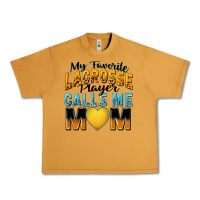 My Favorite Lacrosse Player Calls Me Mom Urban Heavy Tee | Teevron