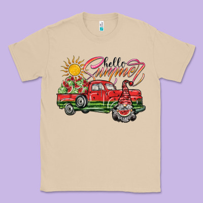 Hello Summer Classic Tee Designed By Sublimationcraftshop