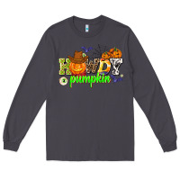 Smoke howdy halloween pumpkins Long Sleeve Tee - AdoDesignShop