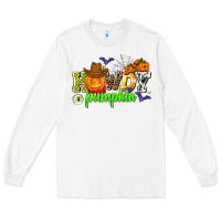 White howdy halloween pumpkins Long Sleeve Tee - AdoDesignShop