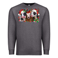 Charcoal Heather funny christmas heifers Premium Sweatshirt - Jasminsmagicworld