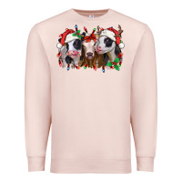 Pale Pink funny christmas heifers Premium Sweatshirt - Jasminsmagicworld