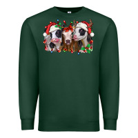 Sports Green funny christmas heifers Premium Sweatshirt - Jasminsmagicworld