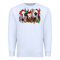 White funny christmas heifers Premium Sweatshirt - Jasminsmagicworld