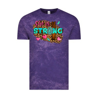Cloud Purple she is strong Vintage Tee - texasbilliewilder
