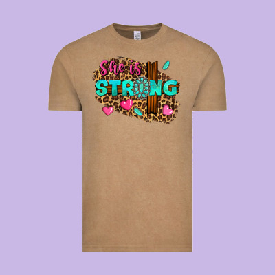 She Is Strong Vintage Tee Designed By Texasbilliewilder