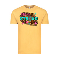 Vintage Mustard she is strong Vintage Tee - texasbilliewilder