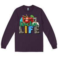 Plum teacher life Long Sleeve Tee - Zillion Design Studio