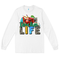 White teacher life Long Sleeve Tee - Zillion Design Studio