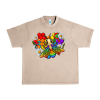 French Oak pride bee with daisy lgbtq Urban Heavy Tee - texasbilliewilder