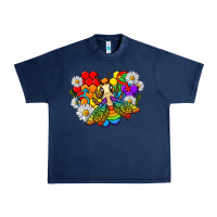 Navy pride bee with daisy lgbtq Urban Heavy Tee - texasbilliewilder