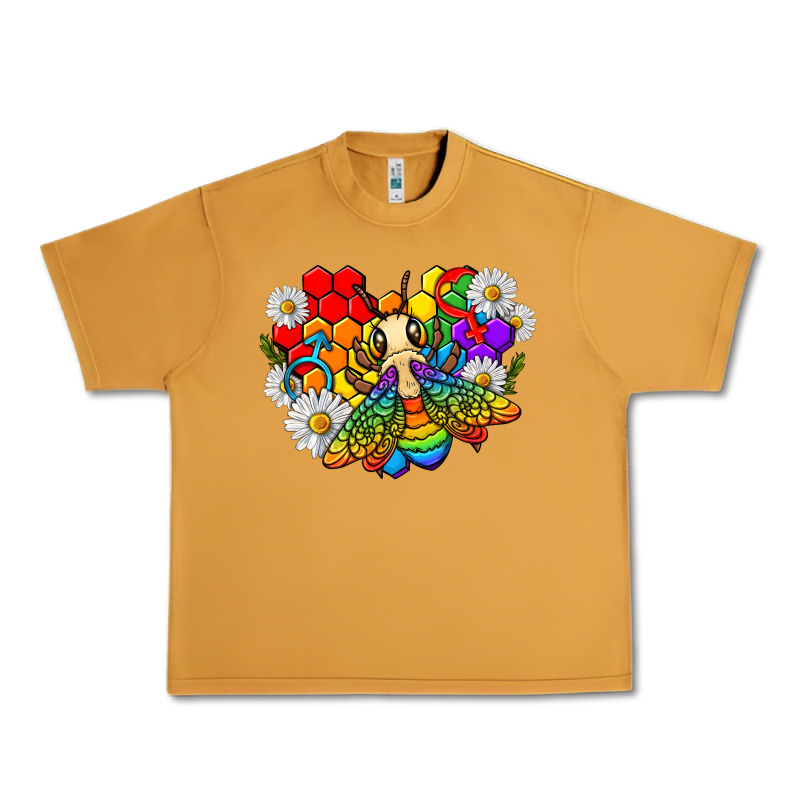Pride Bee With Daisy Lgbtq Urban Heavy Tee by texasbilliewilder | Teevron
