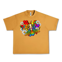 Peanut Butter pride bee with daisy lgbtq Urban Heavy Tee - texasbilliewilder