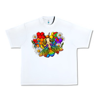 White pride bee with daisy lgbtq Urban Heavy Tee - texasbilliewilder