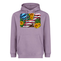 Lavender usa flag and sunflower serape leopard and cactus Heavyweight Hoodie - Artiststas