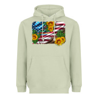 Matcha usa flag and sunflower serape leopard and cactus Heavyweight Hoodie - Artiststas