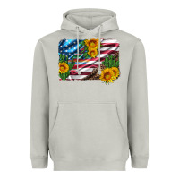 Moon Dust usa flag and sunflower serape leopard and cactus Heavyweight Hoodie - Artiststas