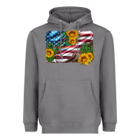 Storm usa flag and sunflower serape leopard and cactus Heavyweight Hoodie - Artiststas
