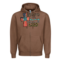 Chestnut blessed İs the nation whose god is the lord Zipper Hoodie - CowhideDigitalArt