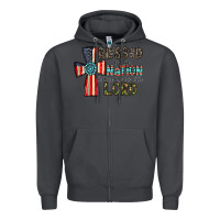 Smoke blessed İs the nation whose god is the lord Zipper Hoodie - CowhideDigitalArt