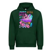 Forest Green just roll with it Urban Hoodie - BundleAndBundleShop