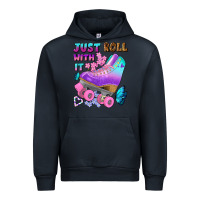 Navy just roll with it Urban Hoodie - BundleAndBundleShop