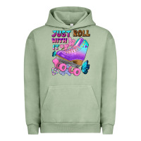 Pigment Oil Green just roll with it Urban Hoodie - BundleAndBundleShop