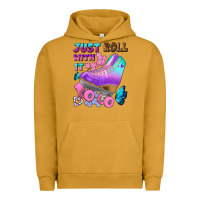 Pigment Peanut Butter just roll with it Urban Hoodie - BundleAndBundleShop