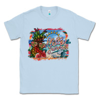 Dusty Blue hello summer Classic Tee - SublimationCraftShop