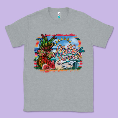 Hello Summer Classic Tee Designed By Sublimationcraftshop