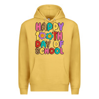 Antique Gold happy 100 th day of school Premium Hoodie - MaliasSmallBusiness
