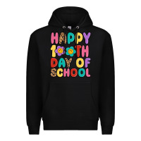 Black happy 100 th day of school Premium Hoodie - MaliasSmallBusiness