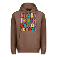 Chestnut happy 100 th day of school Premium Hoodie - MaliasSmallBusiness