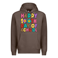 Coffee happy 100 th day of school Premium Hoodie - MaliasSmallBusiness