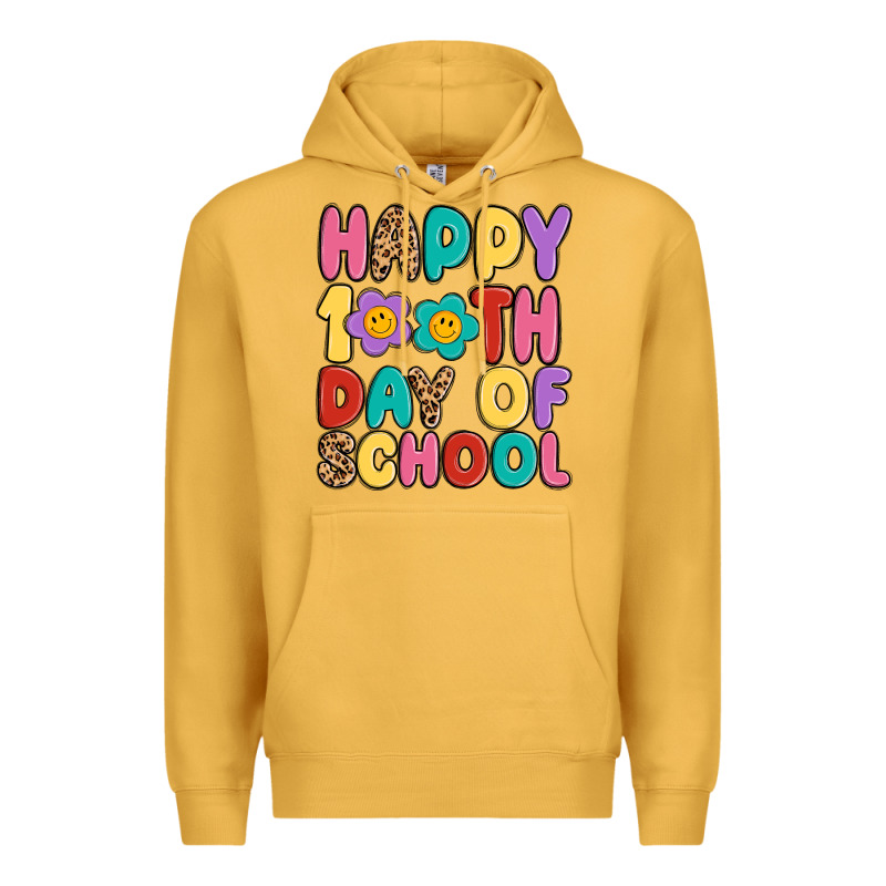 Happy 100 Th Day Of School Premium Hoodie by MaliasSmallBusiness | Teevron