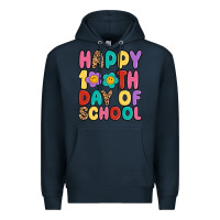Navy happy 100 th day of school Premium Hoodie - MaliasSmallBusiness
