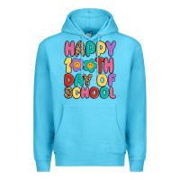 Ocean Blue happy 100 th day of school Premium Hoodie - MaliasSmallBusiness