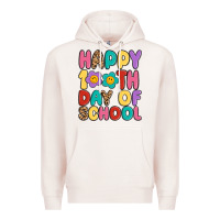 Pale Pink happy 100 th day of school Premium Hoodie - MaliasSmallBusiness