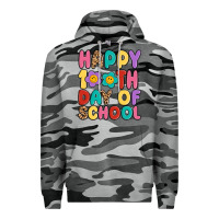 Slate Camo happy 100 th day of school Premium Hoodie - MaliasSmallBusiness