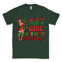 Sports Green Just A Girl Who Loves Christmas Classic Tee - FaDigitalArtStudio