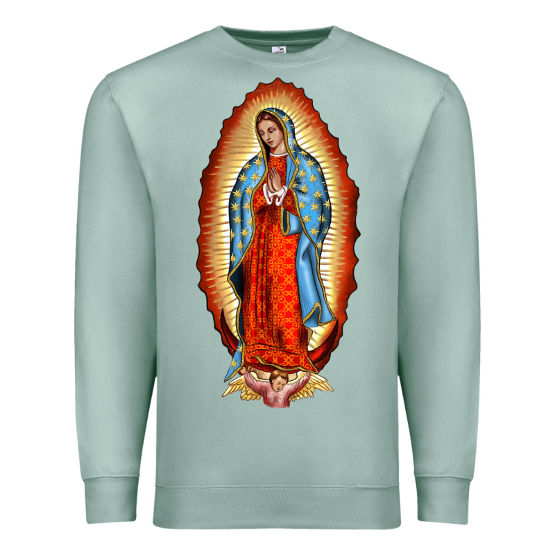 Our New Lady Of Guadalupe Premium Sweatshirt by BarkalooDesign | Teevron