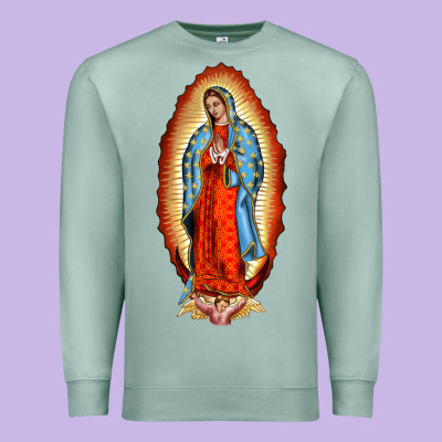 Our New Lady Of Guadalupe Premium Sweatshirt Designed By Barkaloodesign