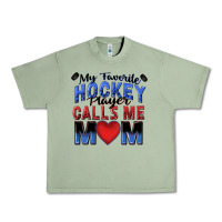Oil Green my favorite hockey player calls me mom Urban Heavy Tee - Zillion Design Studio