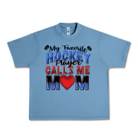 Pebble Blue my favorite hockey player calls me mom Urban Heavy Tee - Zillion Design Studio