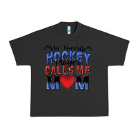 Pigment Black my favorite hockey player calls me mom Urban Heavy Tee - Zillion Design Studio