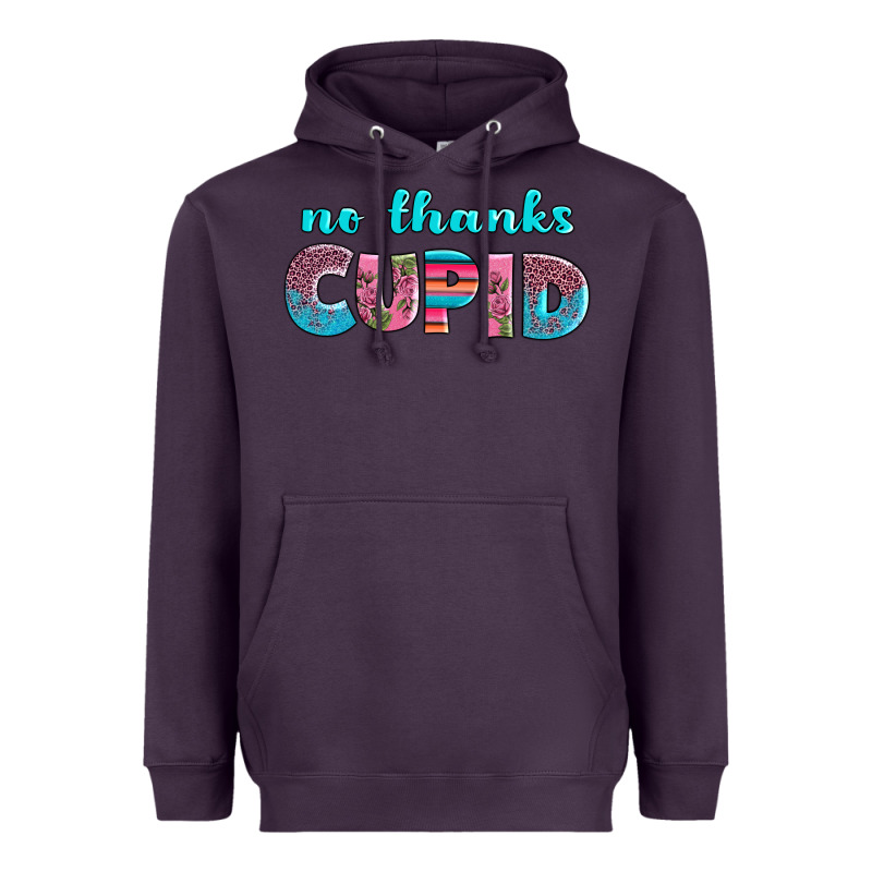 No Thanks Cupid Heavyweight Hoodie by AdoDesignShop | Teevron