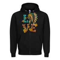 Black love indian headdress Zipper Hoodie - HRA Design Shop