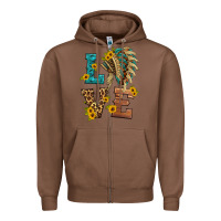 Chestnut love indian headdress Zipper Hoodie - HRA Design Shop