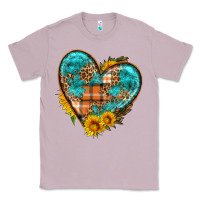 Lilac fall pattern heart with sunflower Classic Tee - HRA Design Shop