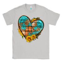 Moon Dust fall pattern heart with sunflower Classic Tee - HRA Design Shop